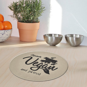 Custom Vegan and Proud, Kitchen  Cutting Board
