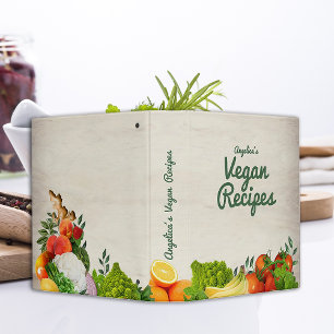 Custom Vegan Recipes Binder