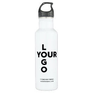 Custom Vertical Logo and Text 710 Ml Water Bottle