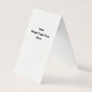 Custom Vertical Tent Fold Folded Business Card