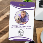 Custom Veterinarian Photo Name ID Badge