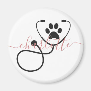 Custom Veterinarian Veterinary Tech Vet Assistant Magnet