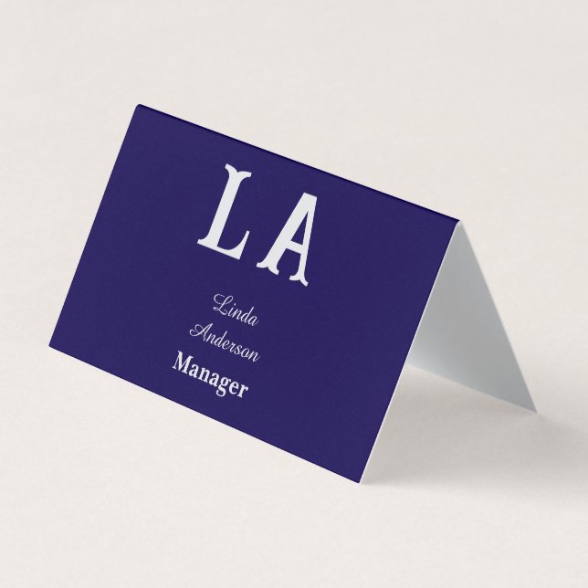 Custom vibrant professional business card (Front)