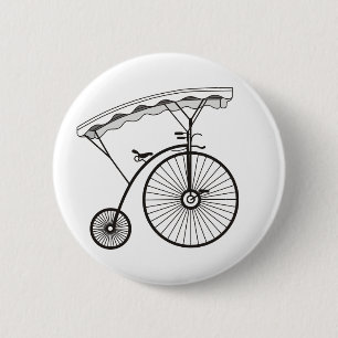 Custom Villager Prisoner Badge b&w art 2 Inch Round Button