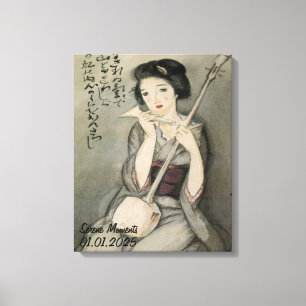 Custom Vintage Aesthetic Japan Kimono  Canvas Print