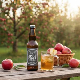 Custom Vintage Apple Cider Label Sticker 