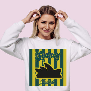 Custom Vintage Australia Sydney Stripe Travel Sweatshirt