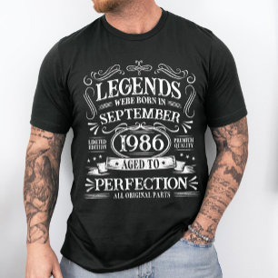 Custom Vintage Birthday Aged To Perfection T-Shirt