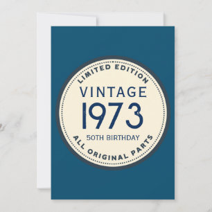 CUSTOM VINTAGE BIRTHDAY INVITATION