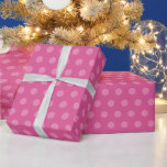Custom Vintage Classic Template Pink Polka Dots Wrapping Paper<br><div class="desc">Custom Elegant Cool Classic Retro Blank Pink Vintage Polka Dots Template Crafts & Party Supplies Gift Wrapping Supplies / 30 inches x 6 feet Gift Wrapping Paper.</div>