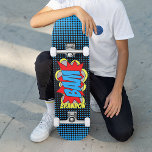 Custom Vintage Comic Book Pop Art Style BAM! Skateboard<br><div class="desc">Cool and fun colourful vintage comic book pop art style theme inspired motif. With room to customize or personalize with name,  monogram,  initials,  or (limited) text of your choice.</div>