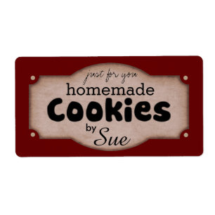 Custom Vintage Cookie Giving Labels