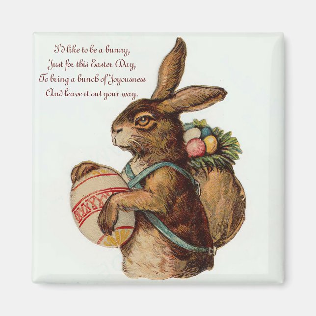 Custom Vintage Easter Magnet (Front)