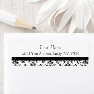Custom Vintage Floral Damask Return Address Labels