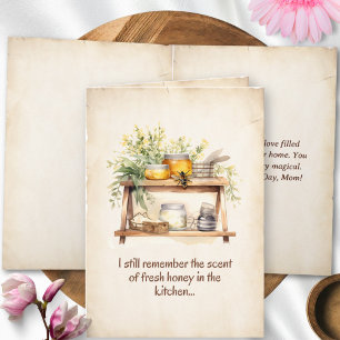 Custom Vintage Floral Family Memories Mothers Day Card