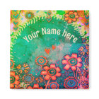 Custom Vintage Flowers Inspirivity Magnet