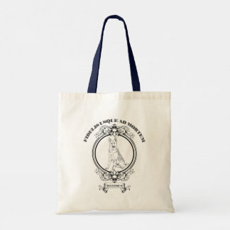 Custom Vintage German Shepherd Crest - Dark Academ Tote Bag