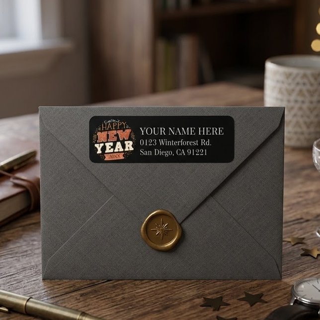 Custom Vintage Happy New Year Eve Design Unique (Creator Uploaded)