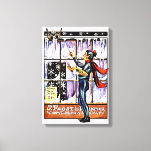 CUSTOM VINTAGE JACK FROST COVERART CANVAS WRAP PRINT