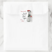 Custom Vintage "Just for You" Stickers (Bag)
