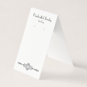 Custom Vintage Parisian Style Folded Earring Cards