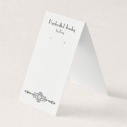 Custom Vintage Parisian Style Folded Earring Cards