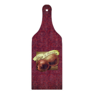 Custom Vintage Peaches Retro Fruit Old School Cutting Board