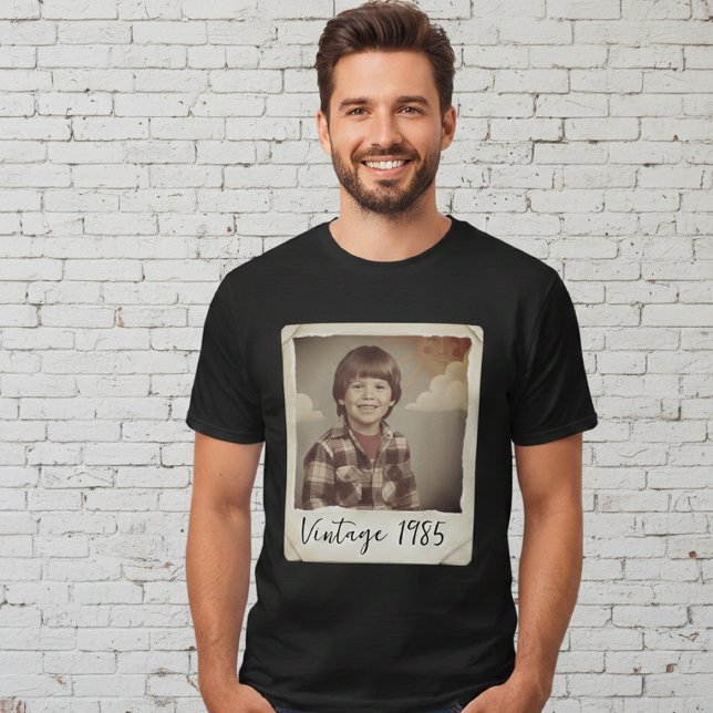 Custom Vintage Photo And Year Shirt, Custom Shirt  (Creator Uploaded)