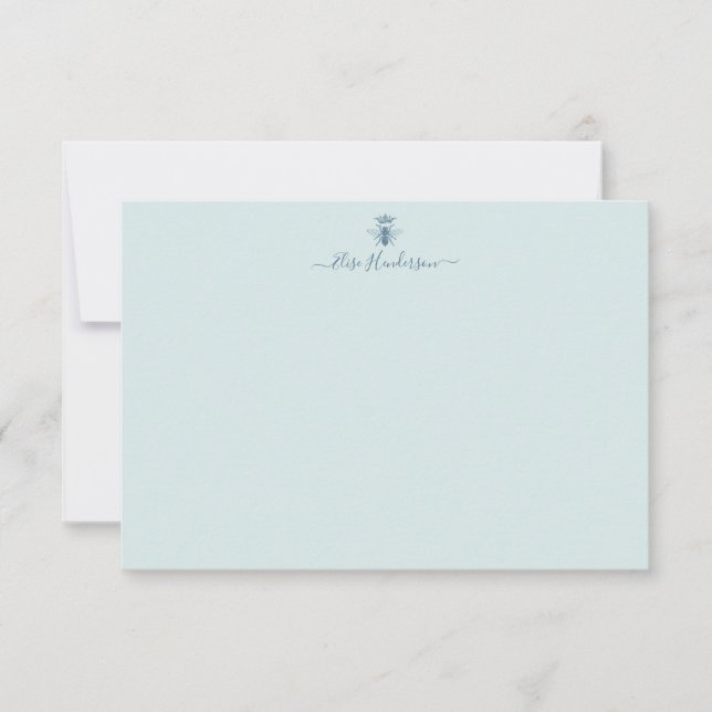 Custom Vintage Queen Bee Note Card (Front)