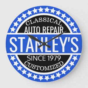 Custom Vintage Shop Large Clock