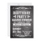 Custom Vintage Slate Chalkboard Birthday Party