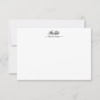 Custom Vintage Sleeping Mermaid Note Card