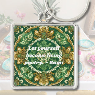Custom Vintage Tile Nowruz Persian New Year Gift Keychain