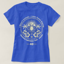 Custom Vintage Tropical Birthday Trip