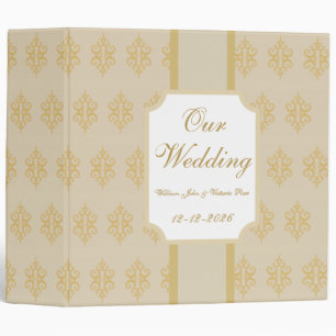 Custom Vintage Wedding Scrapbook Album Gift Binder