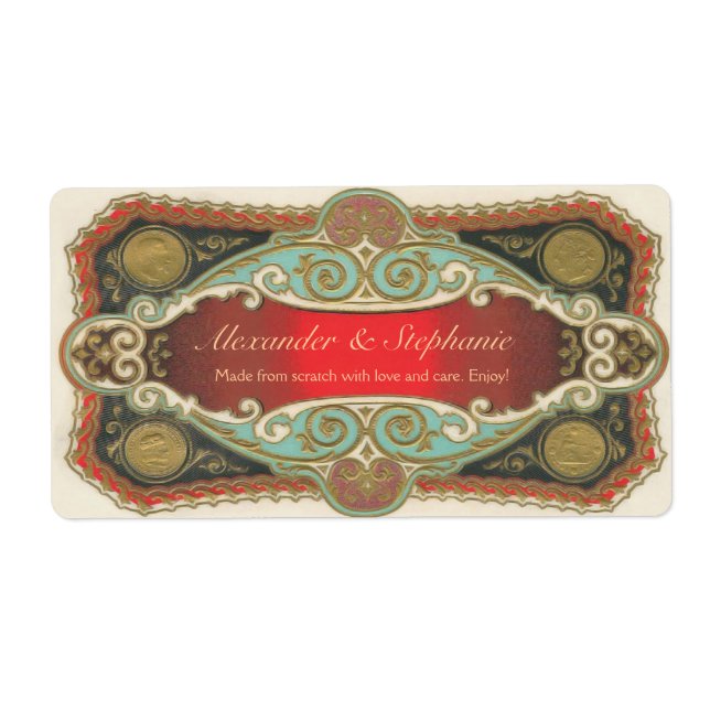 Custom Vintage Wine or Craft Label (Front)