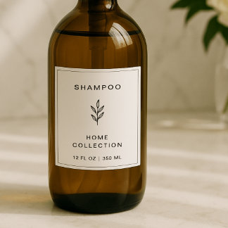 Custom Vinyl Waterproof Bathroom Labels, Set of 4