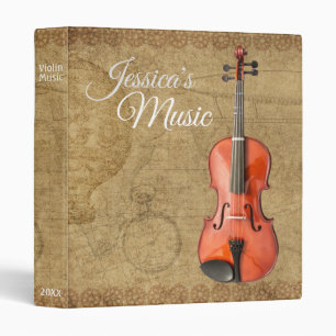 Custom Viola & Violin Sheet Music Notebook Binder