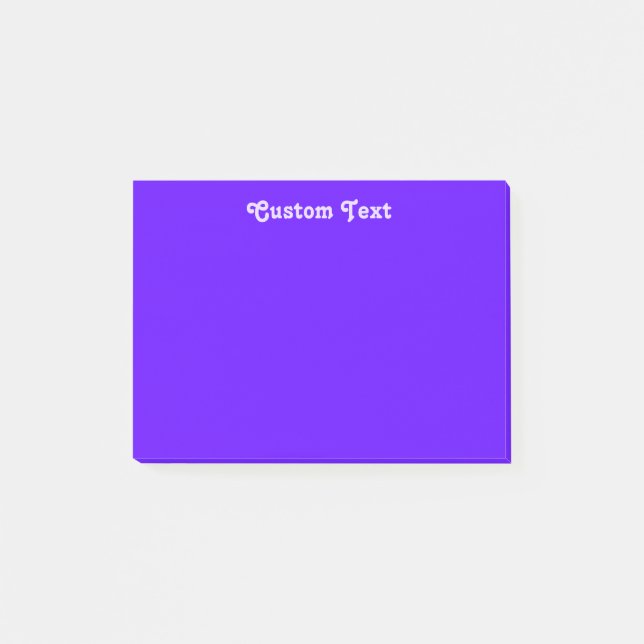 Custom Violet/Indigo Post-it Notes (Front)