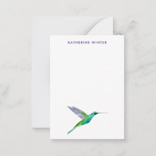 Custom Violetear Hummingbird Card