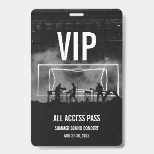 Custom VIP All Access Pass Concert Badge