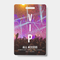 Custom VIP All Access Pass Concert