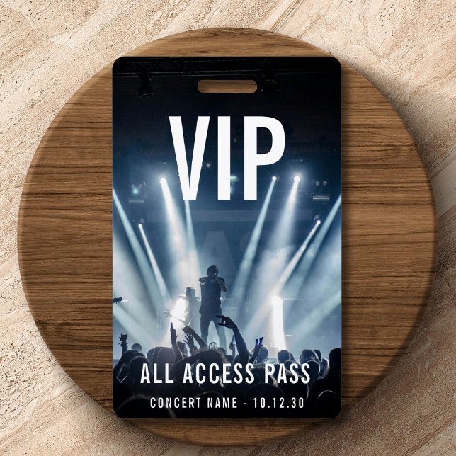 Custom VIP All Access Pass Concert Event Badge (Creator Uploaded)