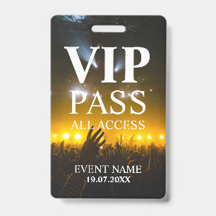 Custom VIP QR Code Event Badge