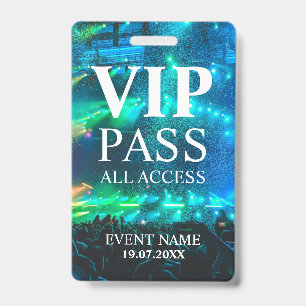 Custom VIP QR Code Event Confetti Badge
