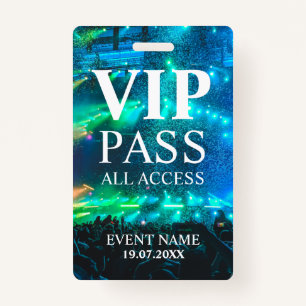 Custom VIP QR Code Event Confetti Badge