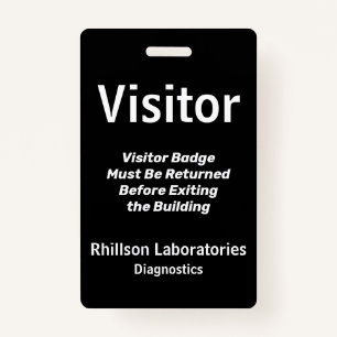 Custom Visitor ID Badge