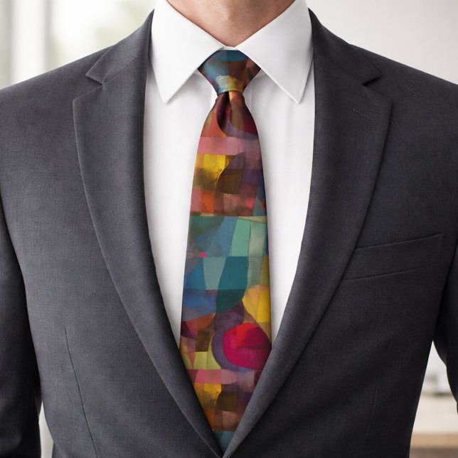 Custom Vivid Abstract Geometric Art  Tie (Creator Uploaded)