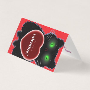 Custom Void Cat Luminous Valentine's Card