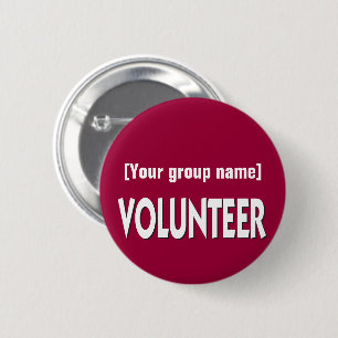 Custom Volunteer Badge 2 Inch Round Button